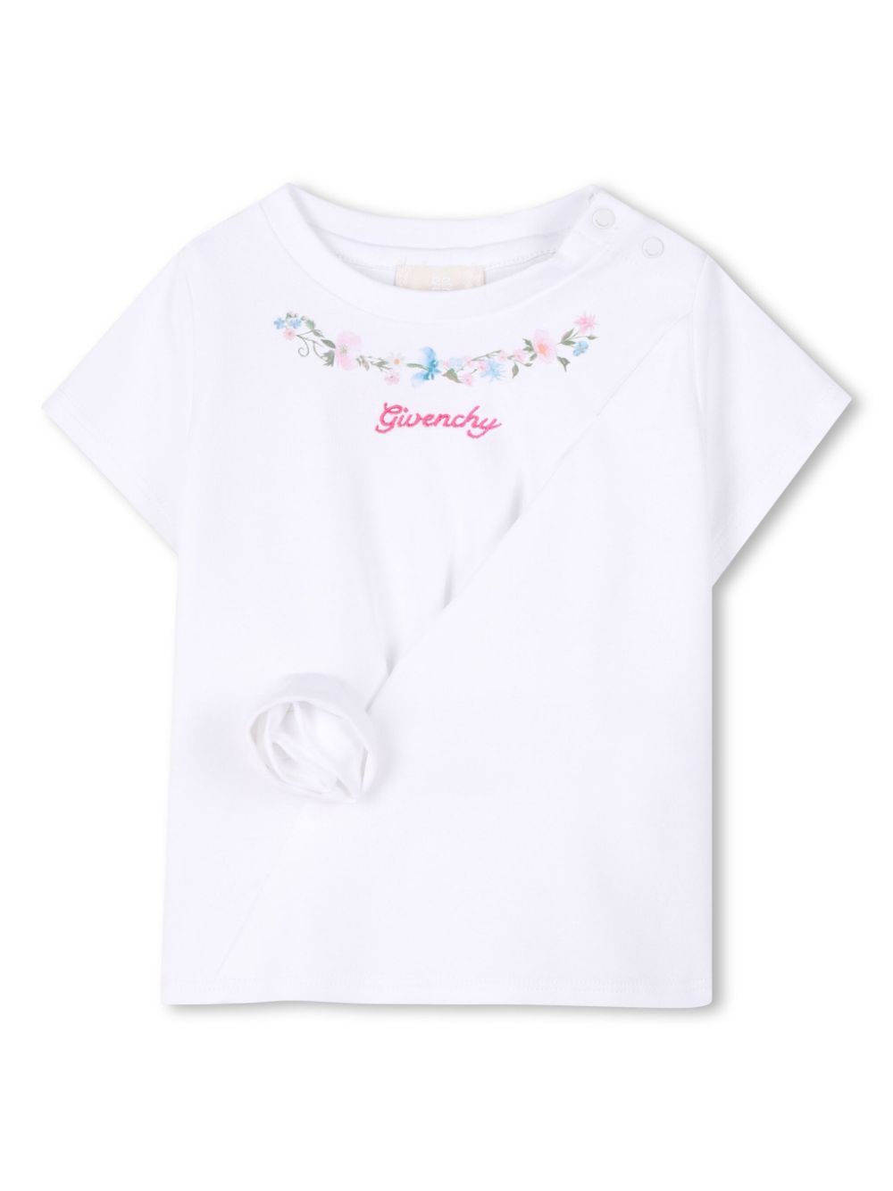 Givenchy Kids logo-embroidered T-shirt - White