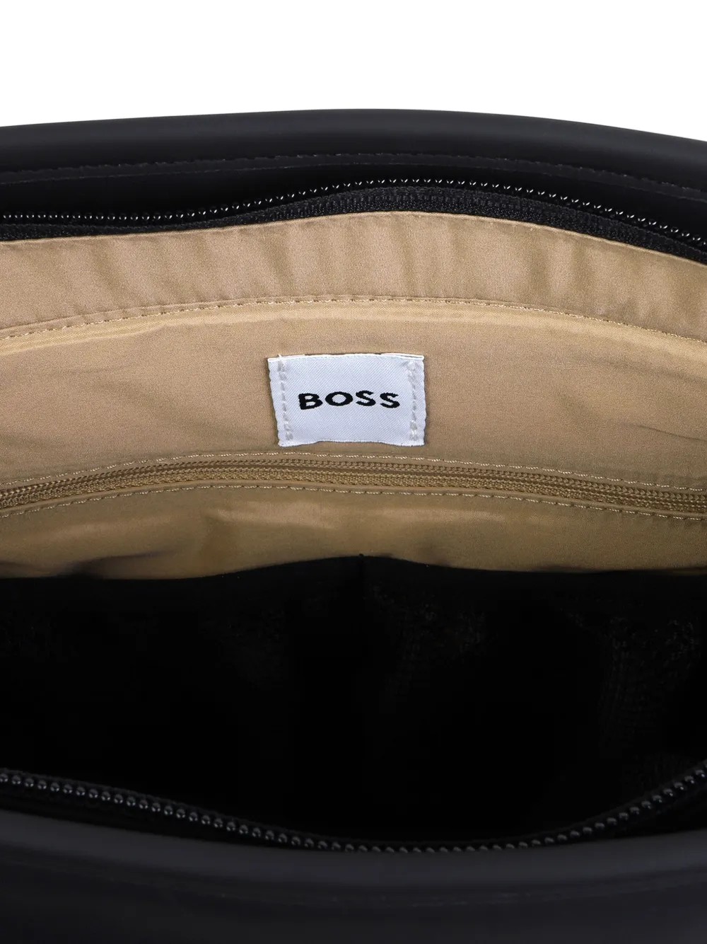 BOSS Kidswear Luiertas met logo-applicatie Zwart