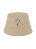 Karl Lagerfeld Kids reversible bucket hat - White