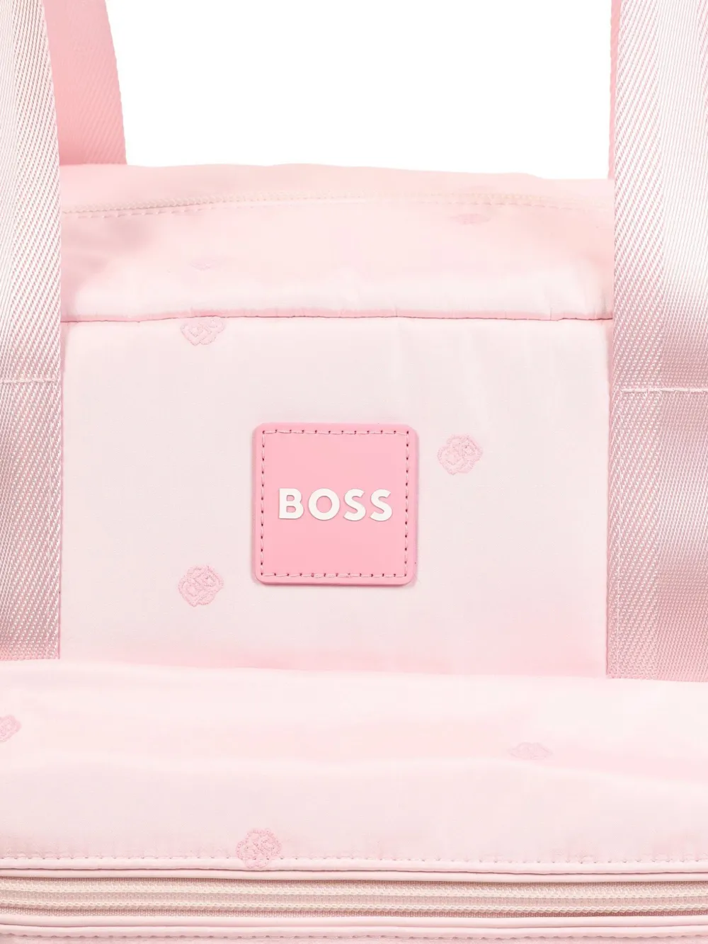 BOSS Kidswear Luiertas met logopatch Roze