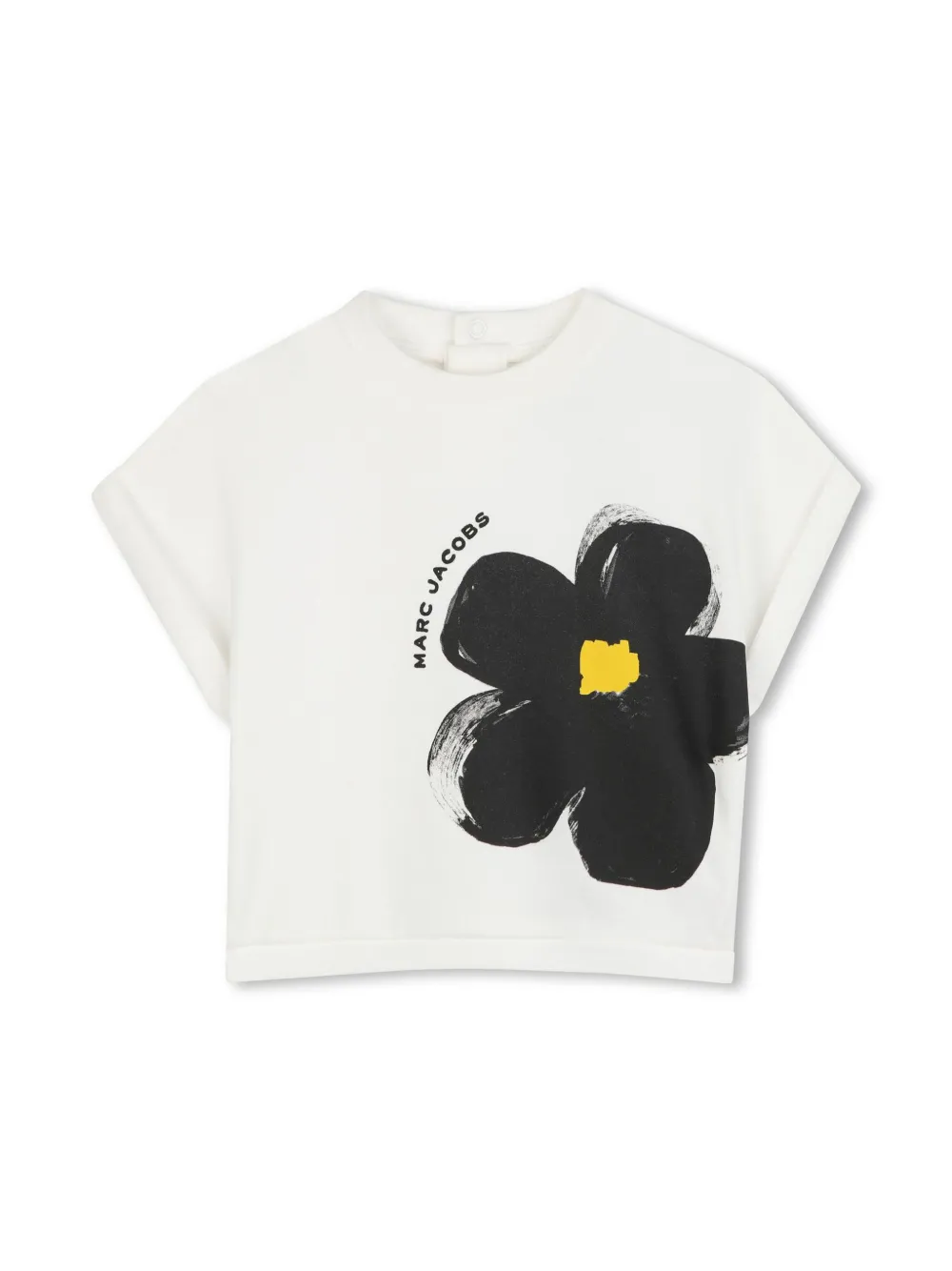 Marc Jacobs Kids T-shirt en broek met bloemenprint Beige