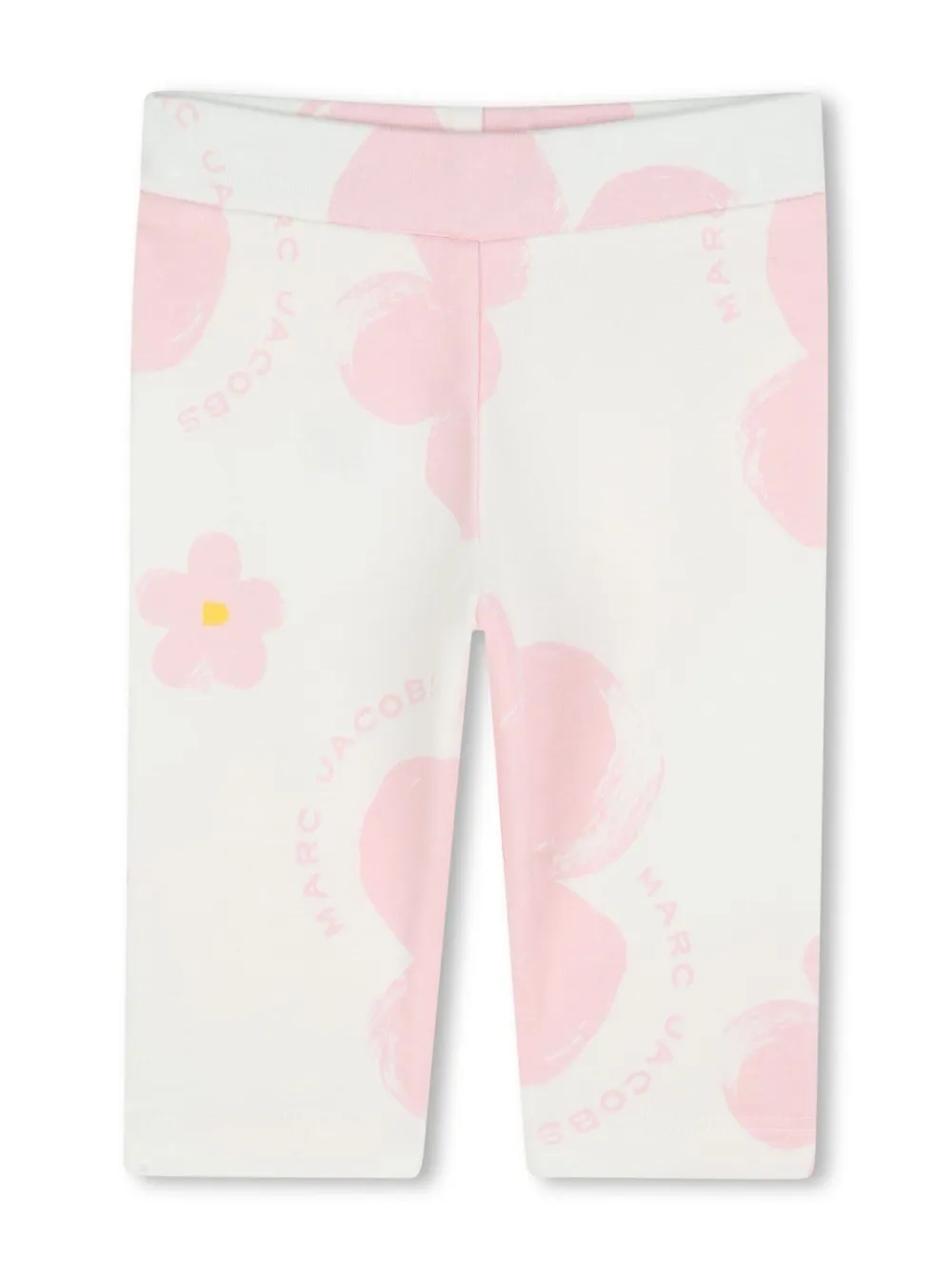 Marc Jacobs Kids T-shirt en broek met bloemenprint Beige