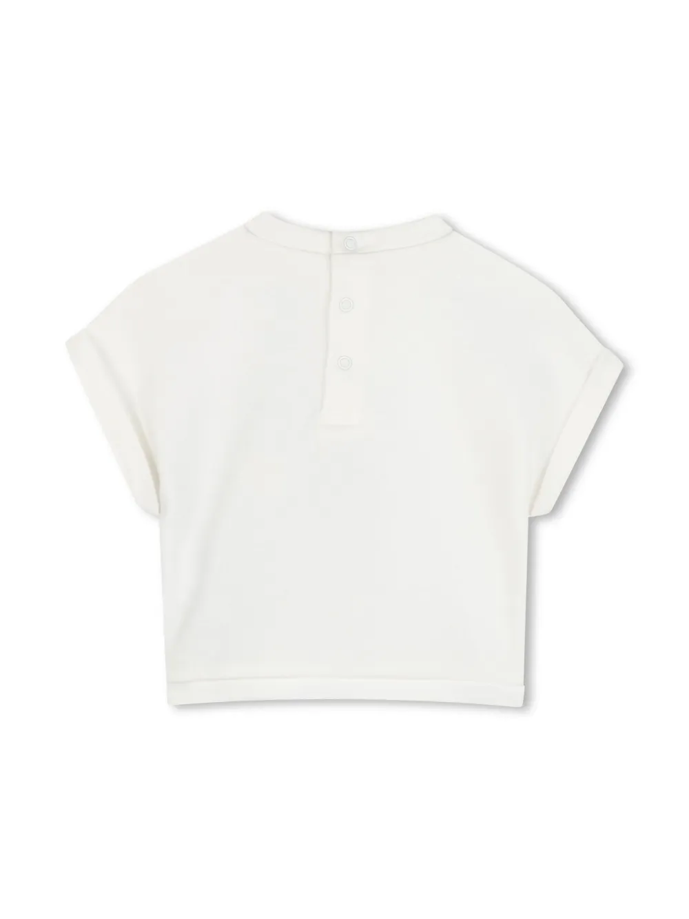 Marc Jacobs Kids T-shirt en broek met bloemenprint Beige