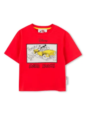 Marc Jacobs Kids x Mickey Mouse red-trim T-shirt | White | FARFETCH