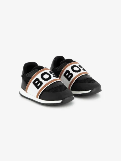 BOSS Kidswear logo-strap sneakers