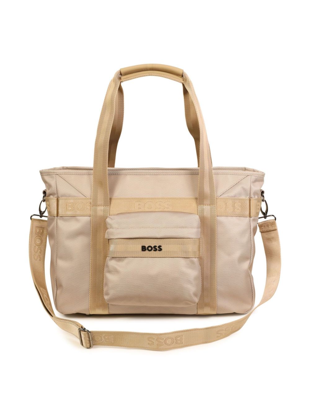 BOSS Kidswear logo-appliqué changing bag - Brown