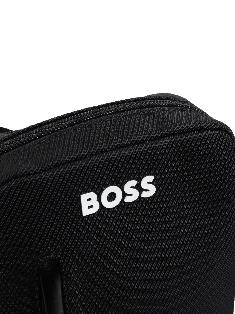 BOSS Kidswear Messengertas met textuur Zwart