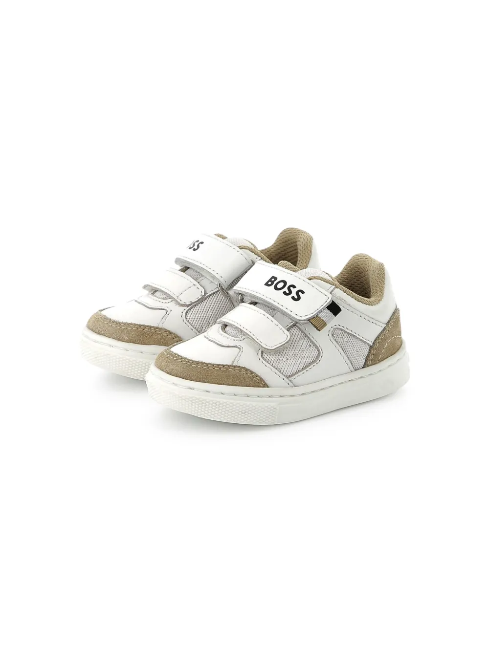 BOSS Kidswear logo-print sneakers White