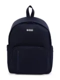 BOSS Kidswear textured-finish backpack - Blue
