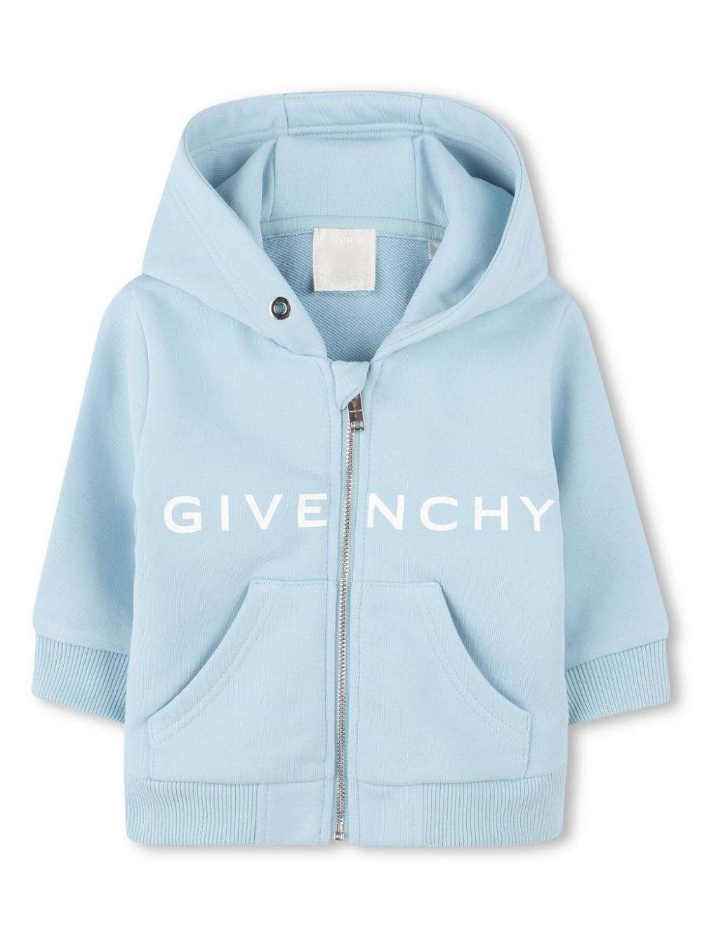 Givenchy Kids Hoodie met logoprint Blauw