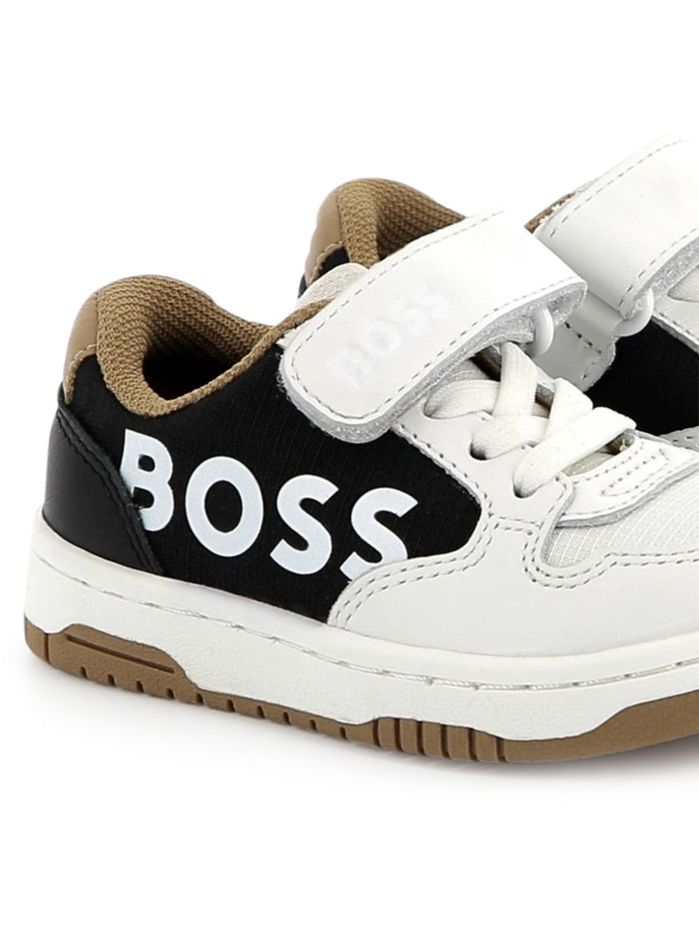 BOSS Kidswear Sneakers met colourblocking - Wit