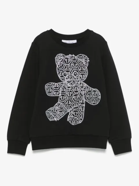 Philipp Plein Junior rhinestoned sweatshirt
