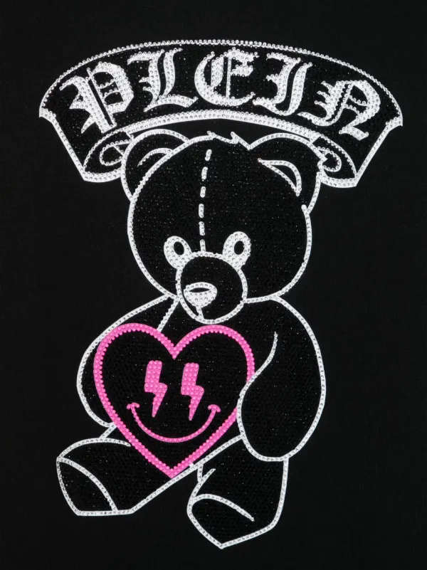 Philipp Plein Junior ラインストーン Tシャツ | ブラック | FARFETCH JP