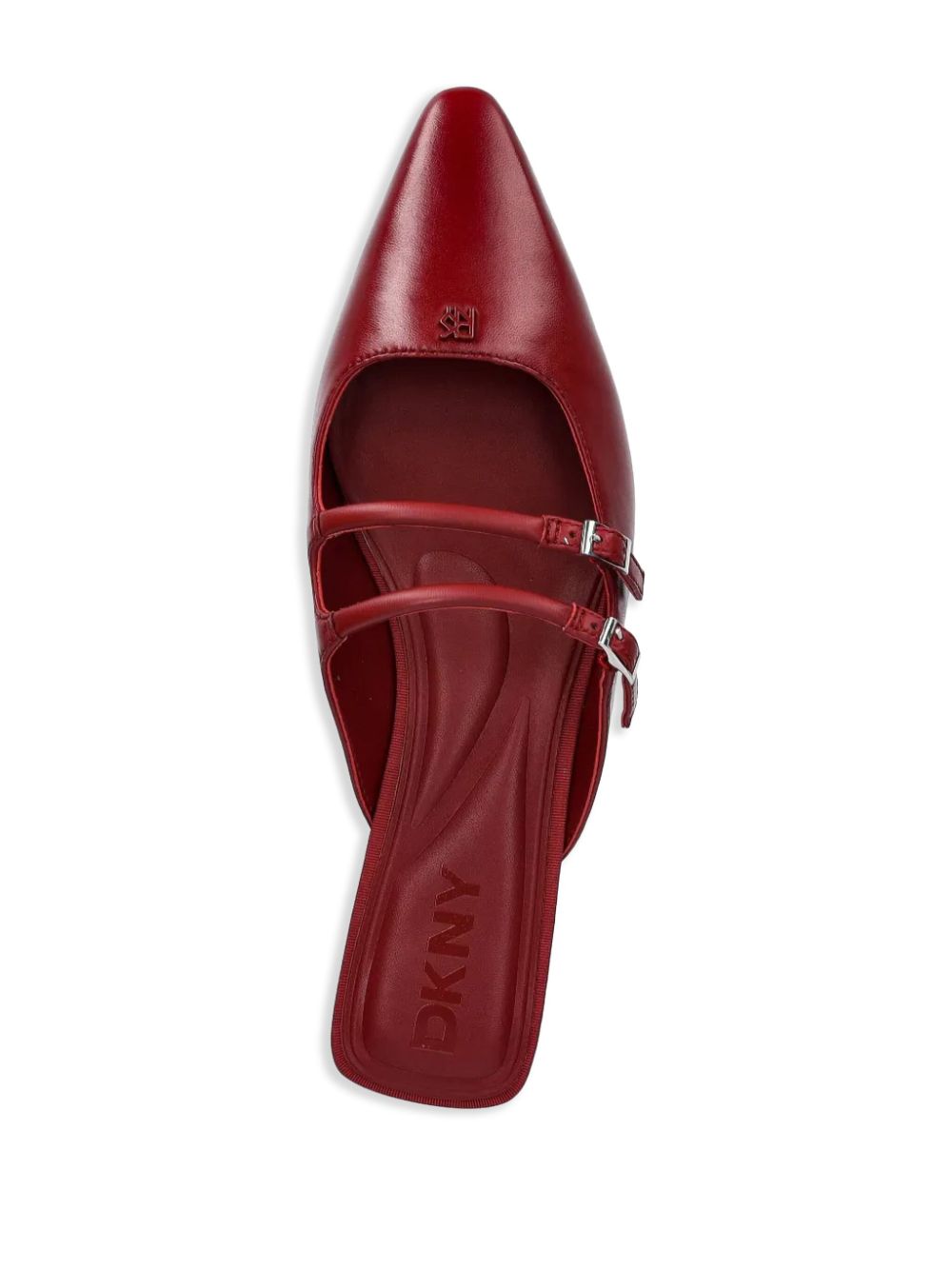 DKNY Leren slippers Rood