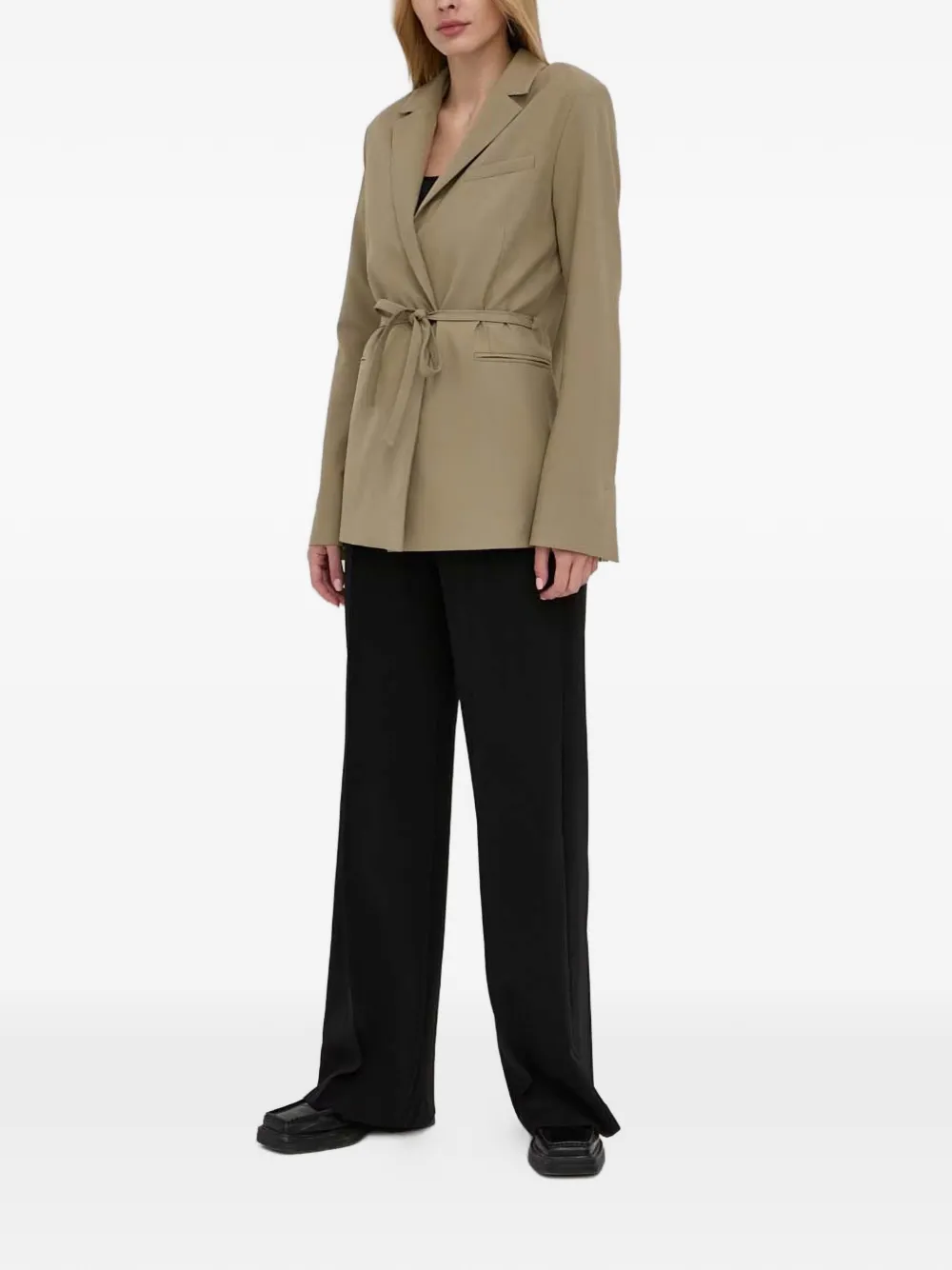  Samsoe Samsoe Tie-waist Blazer - Green 