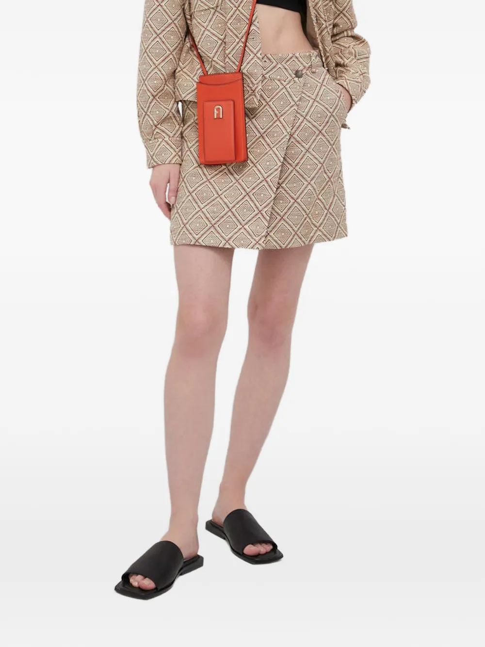 SAMSOE SAMSOE Minigonna con bottoni - Marrone