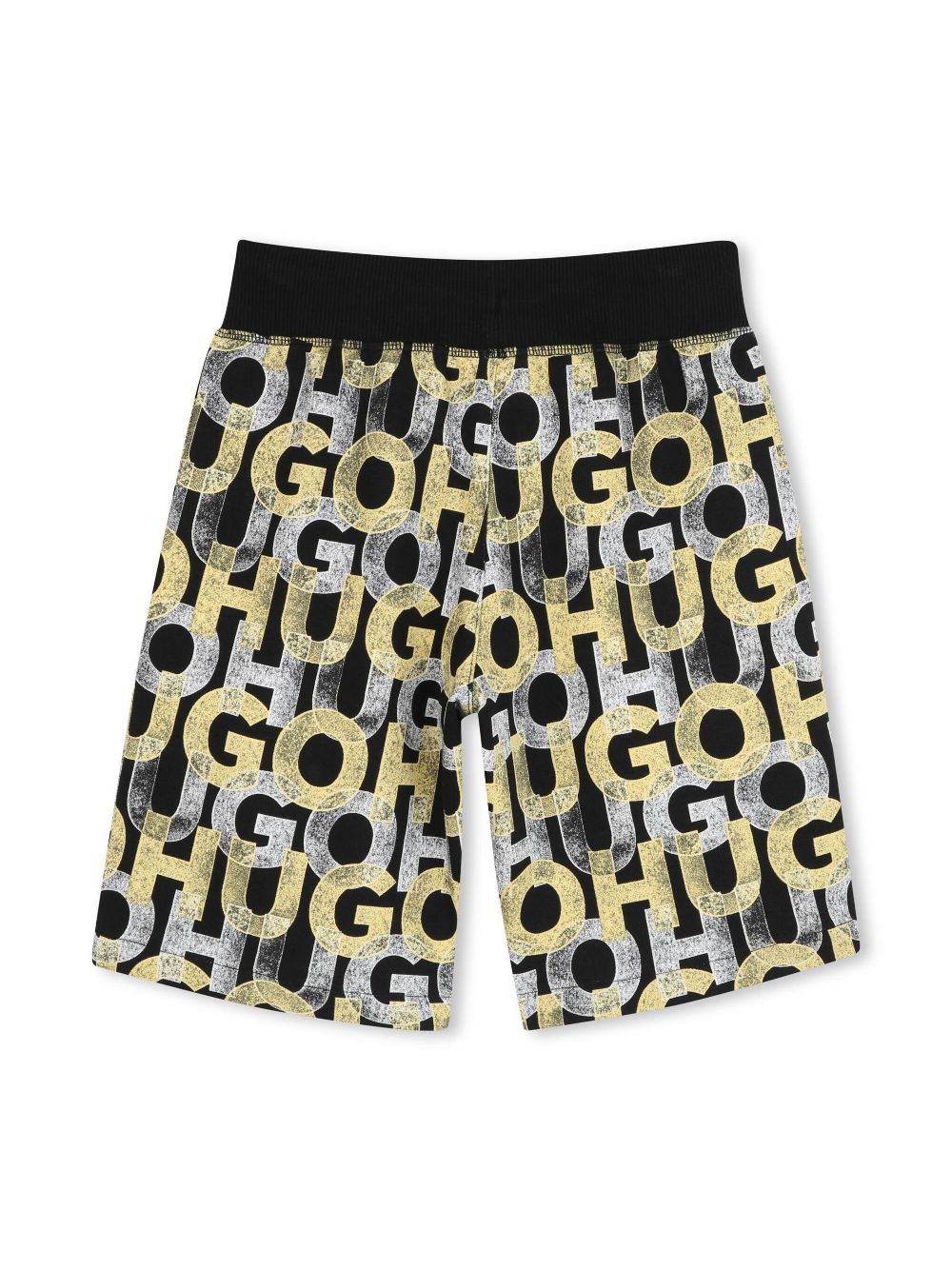 HUGO KIDS logo-print shorts - Black