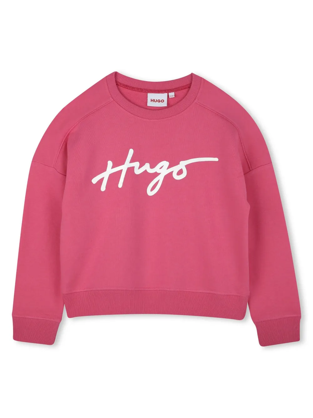 HUGO KIDS Sweater met logoprint Roze