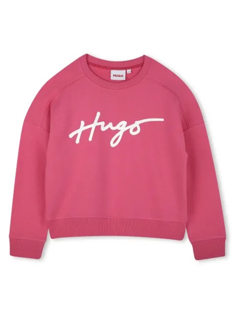 HUGO KIDS sudadera con logo estampado