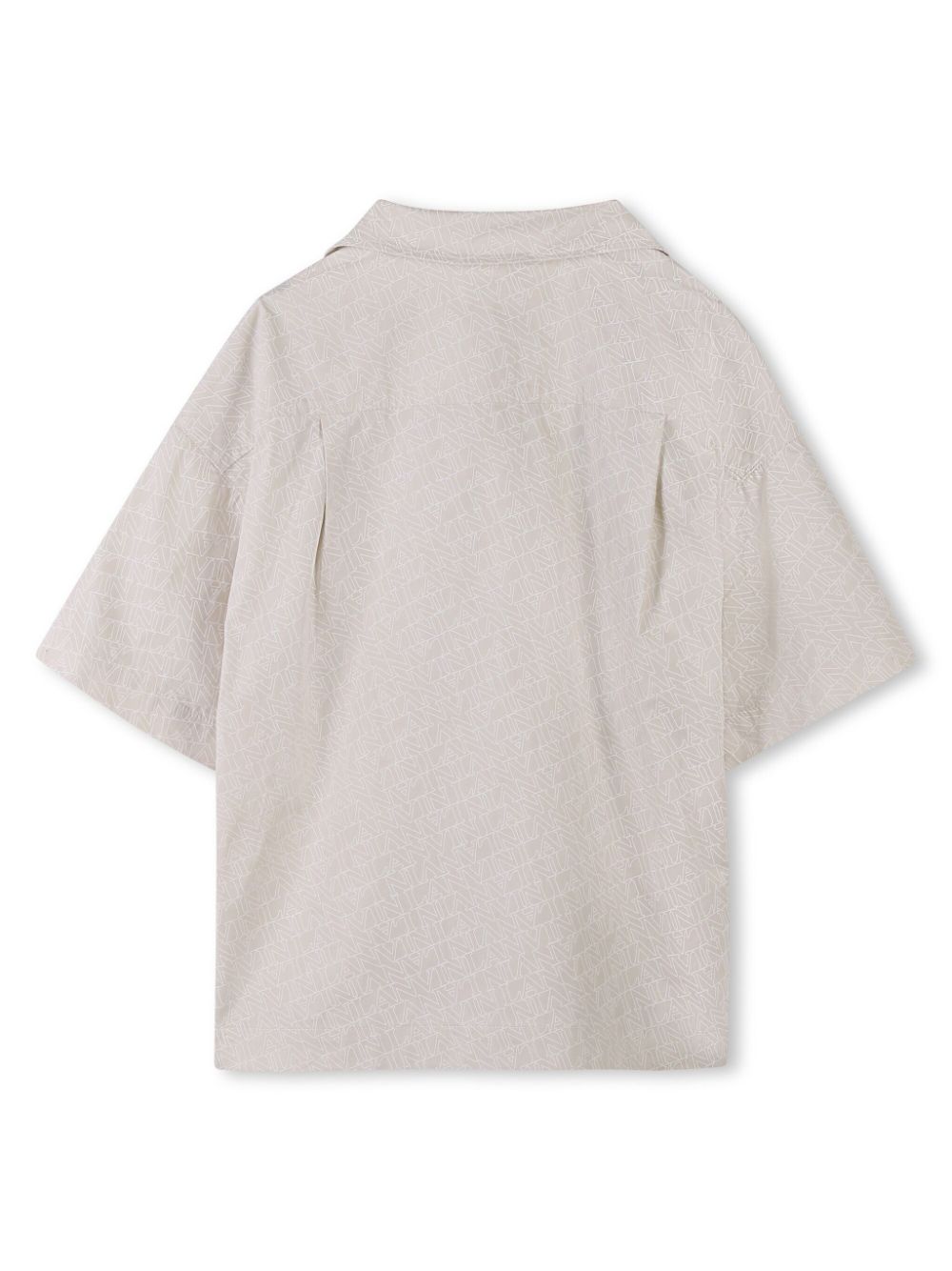 Lanvin Enfant Shirt met logoprint - Beige