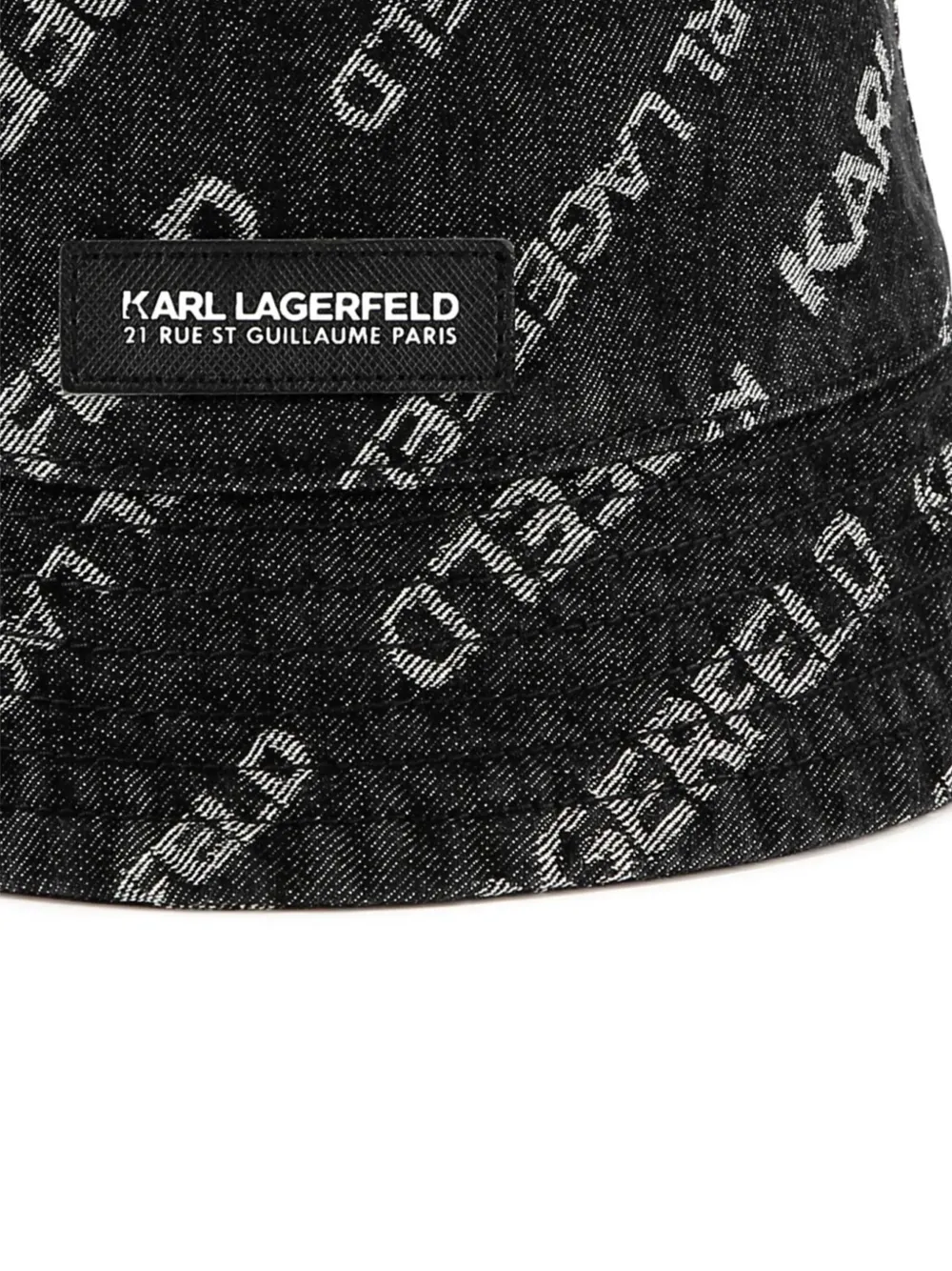 Karl Lagerfeld Kids Vissershoed met logo Zwart