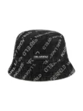 Karl Lagerfeld Kids logo bucket hat - Black