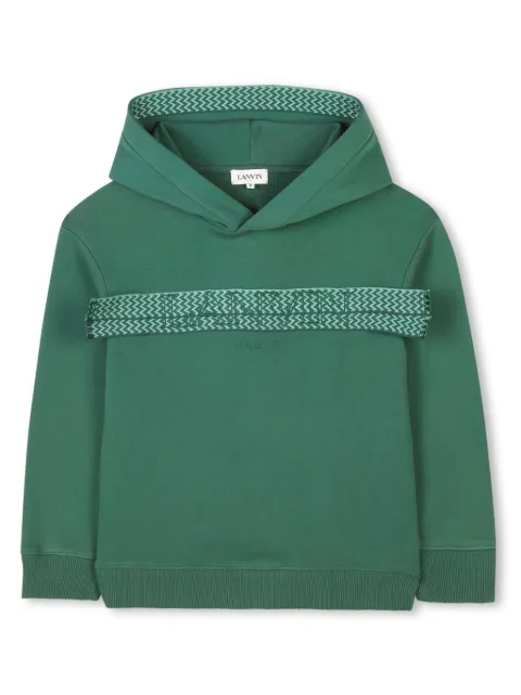 Lanvin Enfant Curb-braid hoodie