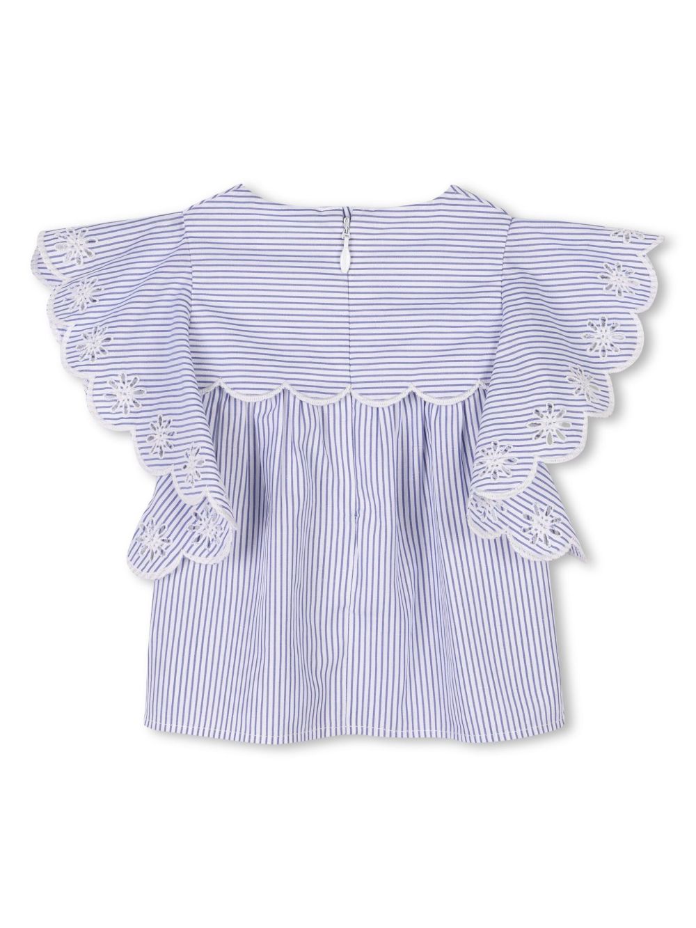 Chloé Kids Shirt met ruches - Blauw