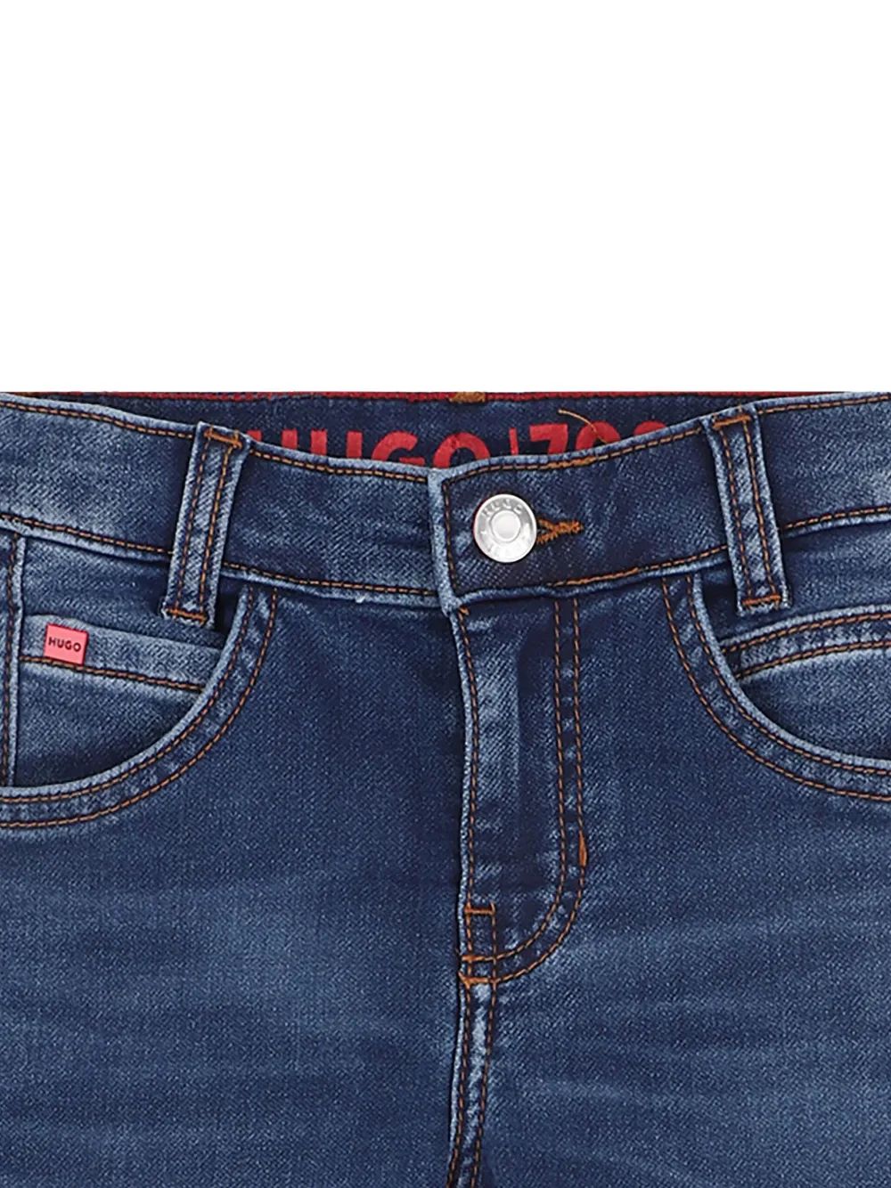 HUGO KIDS Slim-fit jeans Blauw