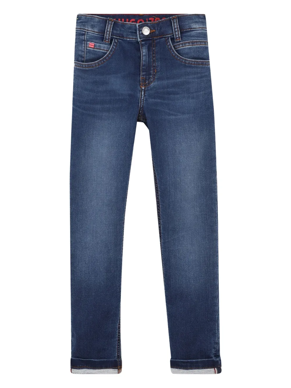 HUGO KIDS Slim-fit jeans Blauw