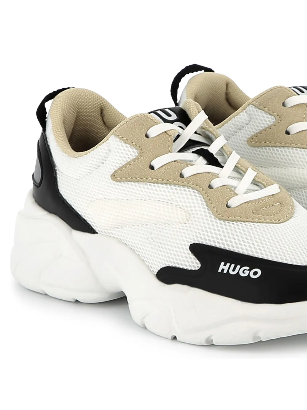 HUGO KIDS colourblock sneakers White