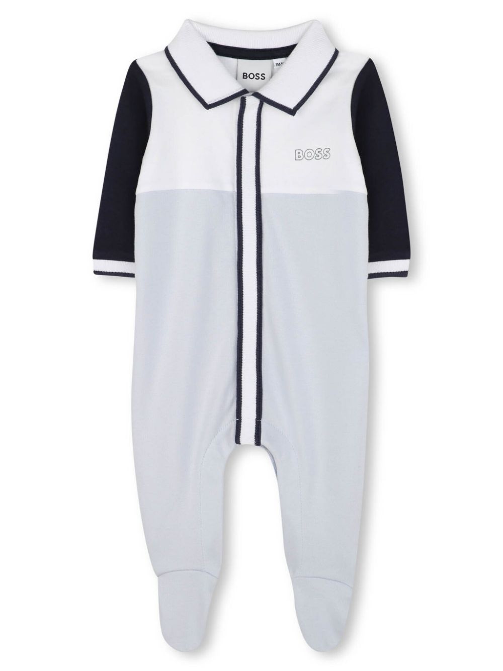 BOSS Kidswear colour-block pajamas - Blue