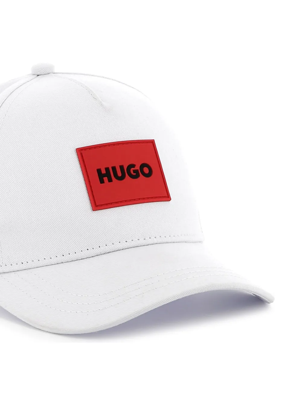 HUGO KIDS Pet met logopatch Wit