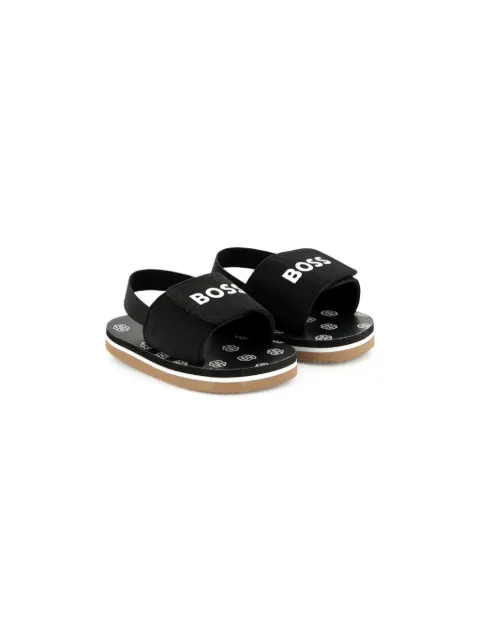 BOSS Kidswear sandalias con logo estampado