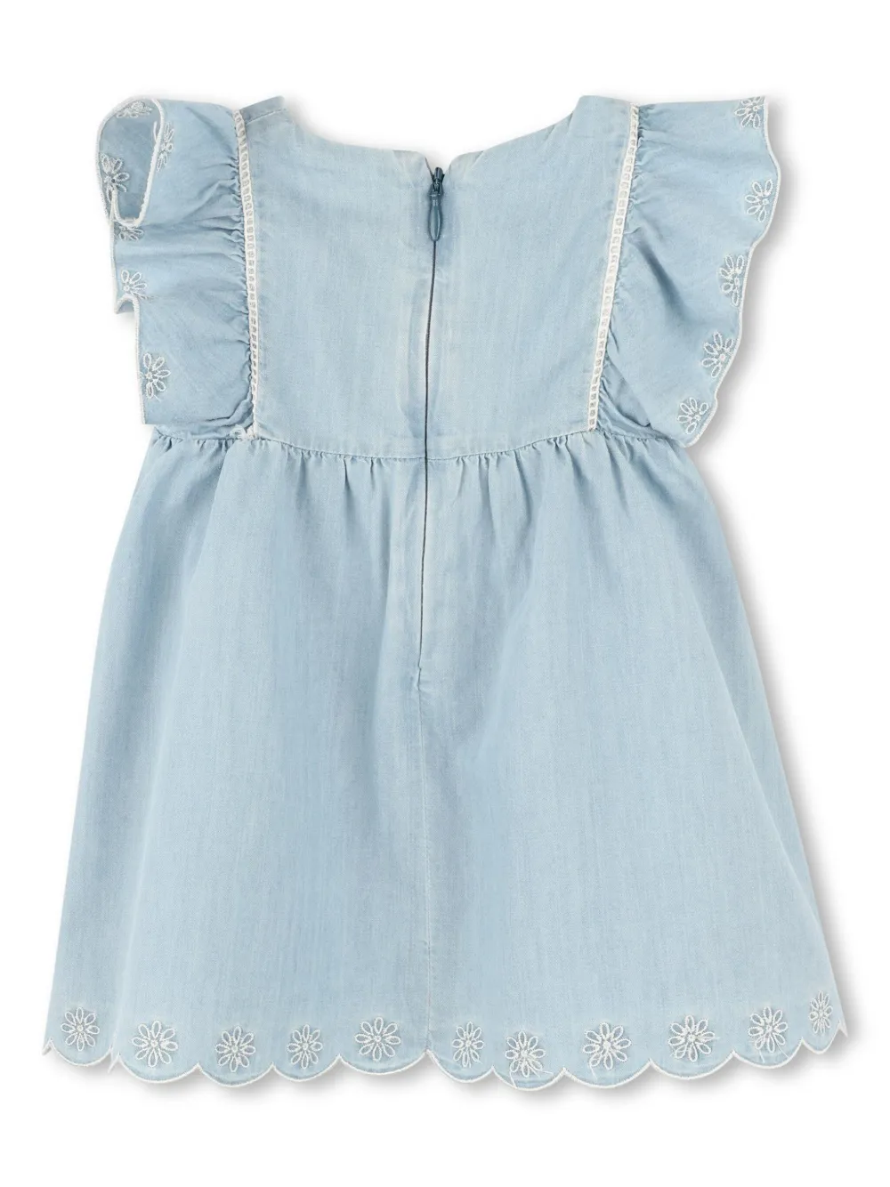 Chloé Kids Spijkerjurk en muts - Blauw