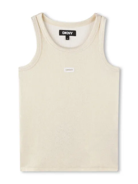 Dkny Kids logo-patch tank top