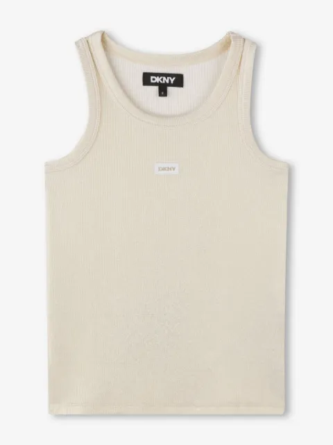 Dkny Kids top con parche del logo