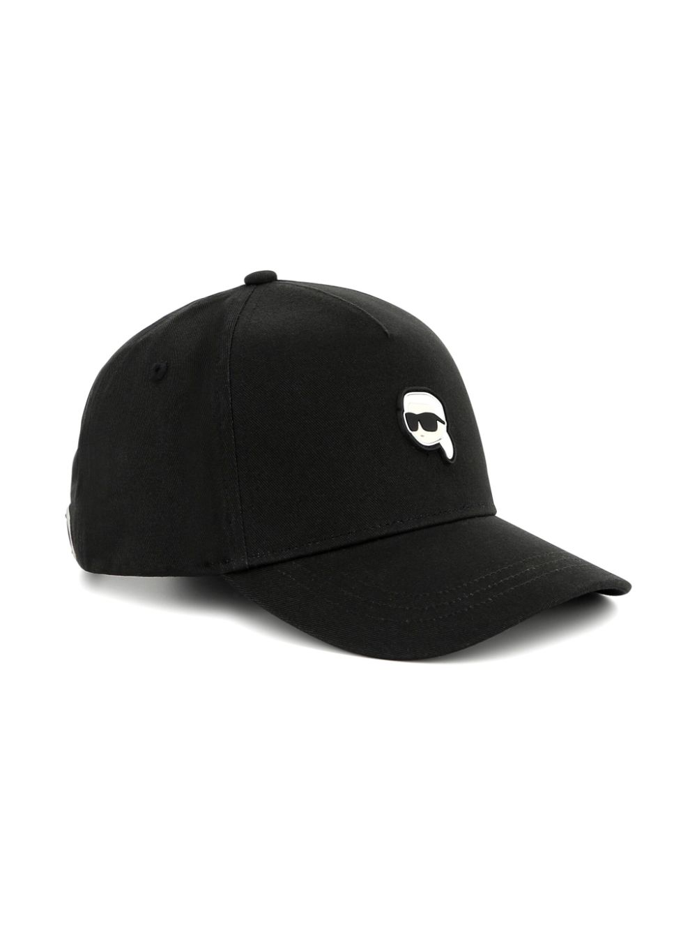 Karl Lagerfeld Kids logo-embroidered cotton cap - Black