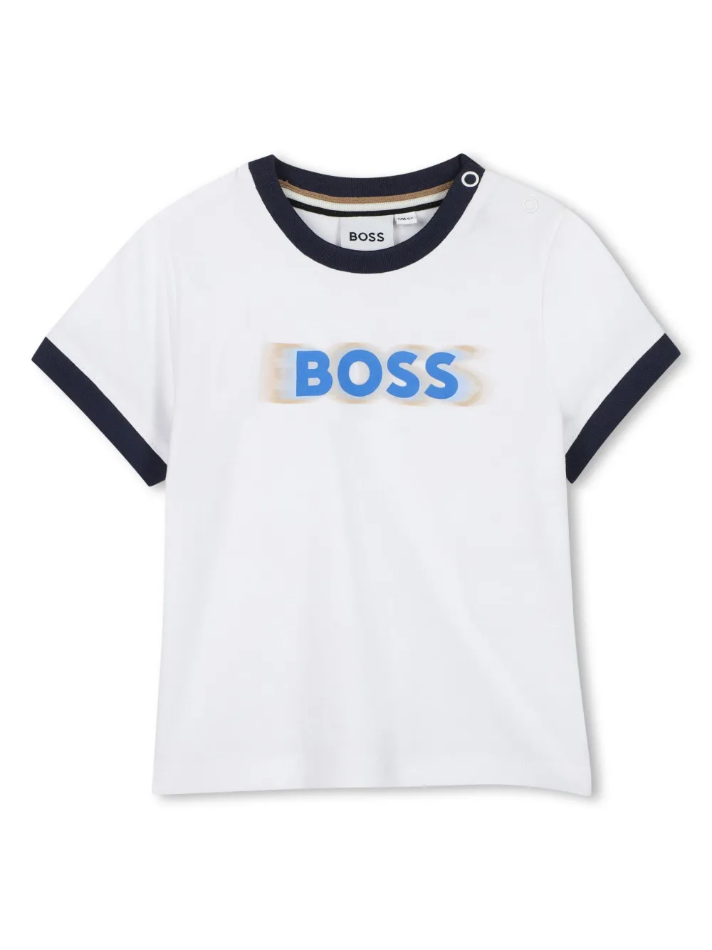 BOSS Kidswear T-shirt met logoprint Wit