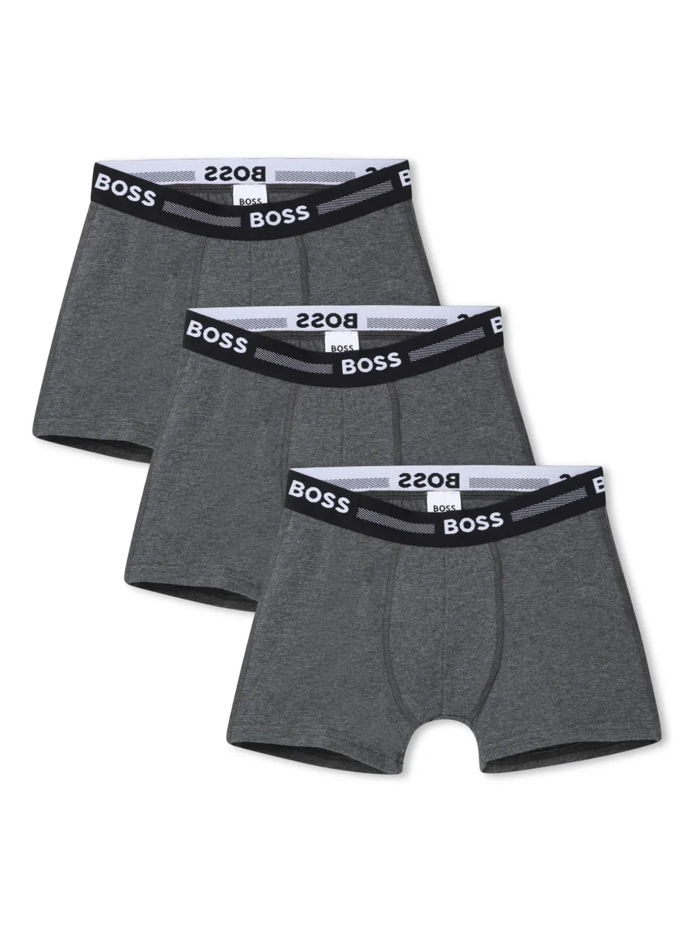Image 1 of BOSS Kidswear Set aus drei Shorts mit Logo-Bund