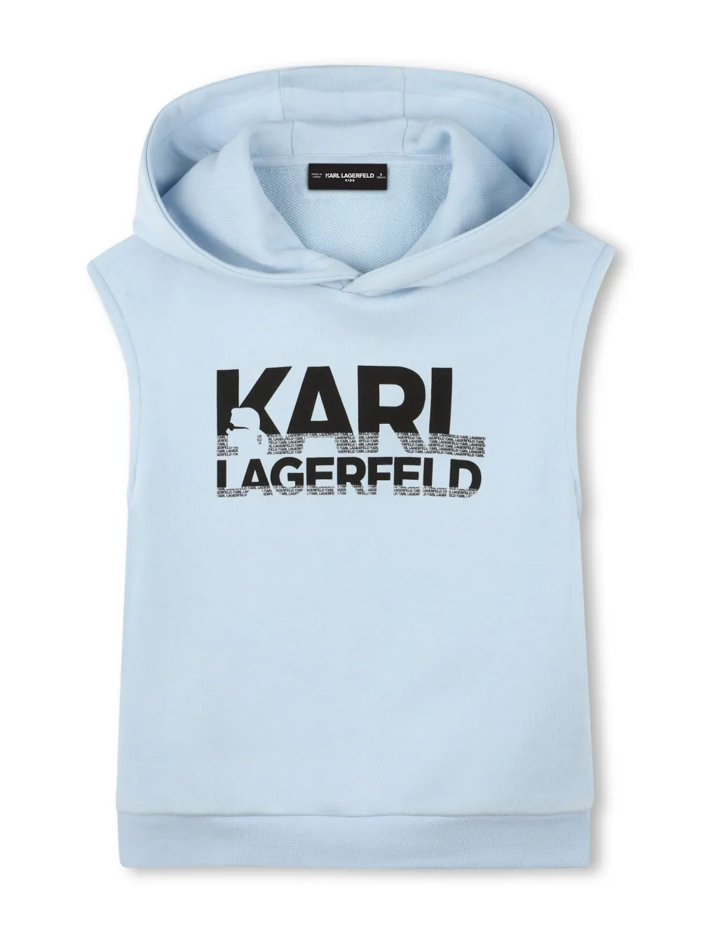 Karl Lagerfeld Kids Hoodie met logoprint Blauw