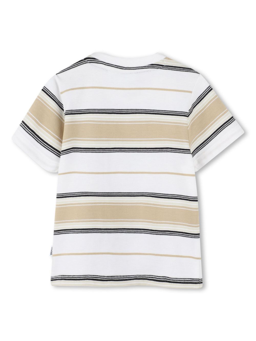 BOSS Kidswear Gestreept T-shirt - Wit