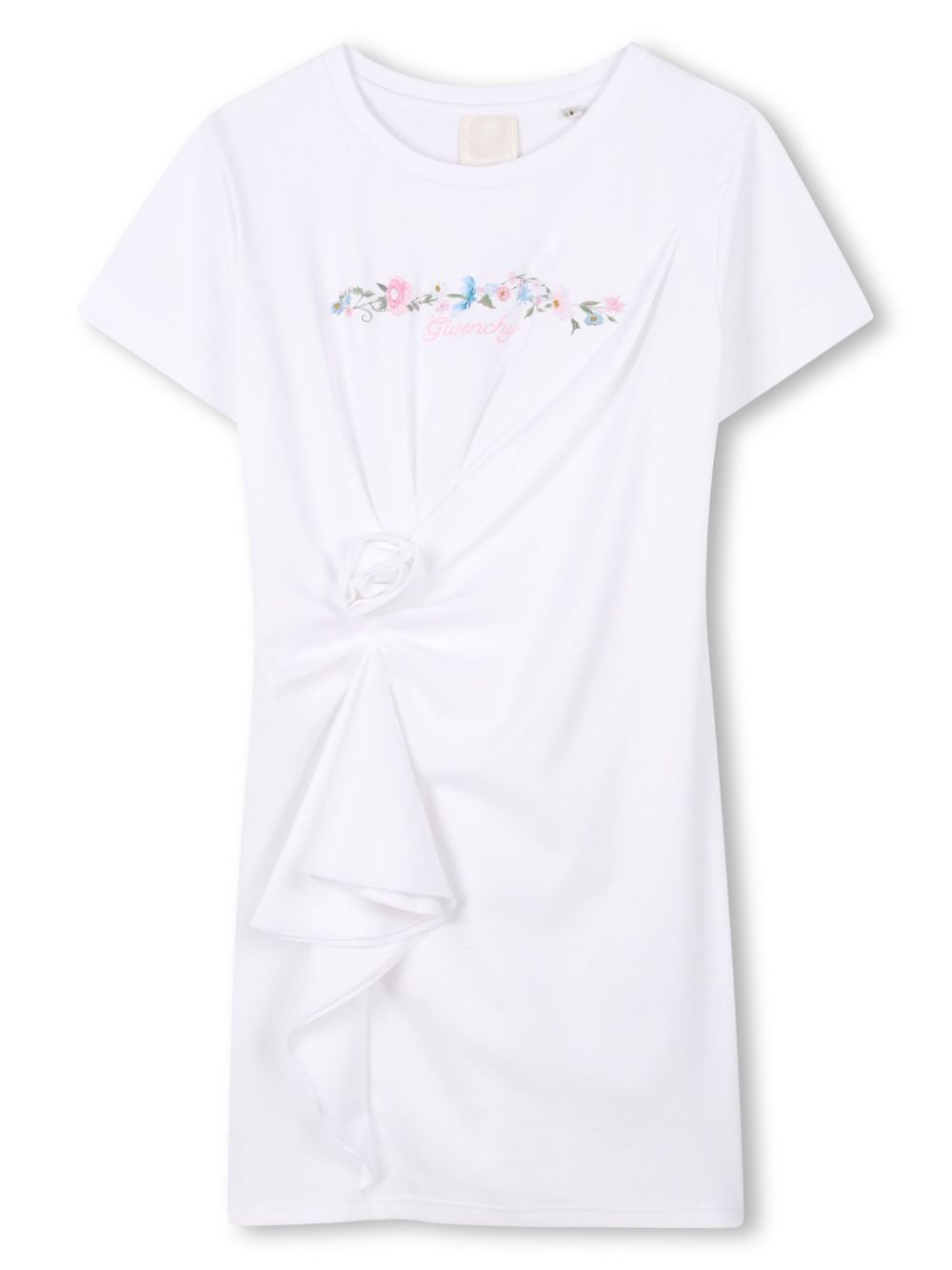 Givenchy Kids T-shirtjurk met logo Wit