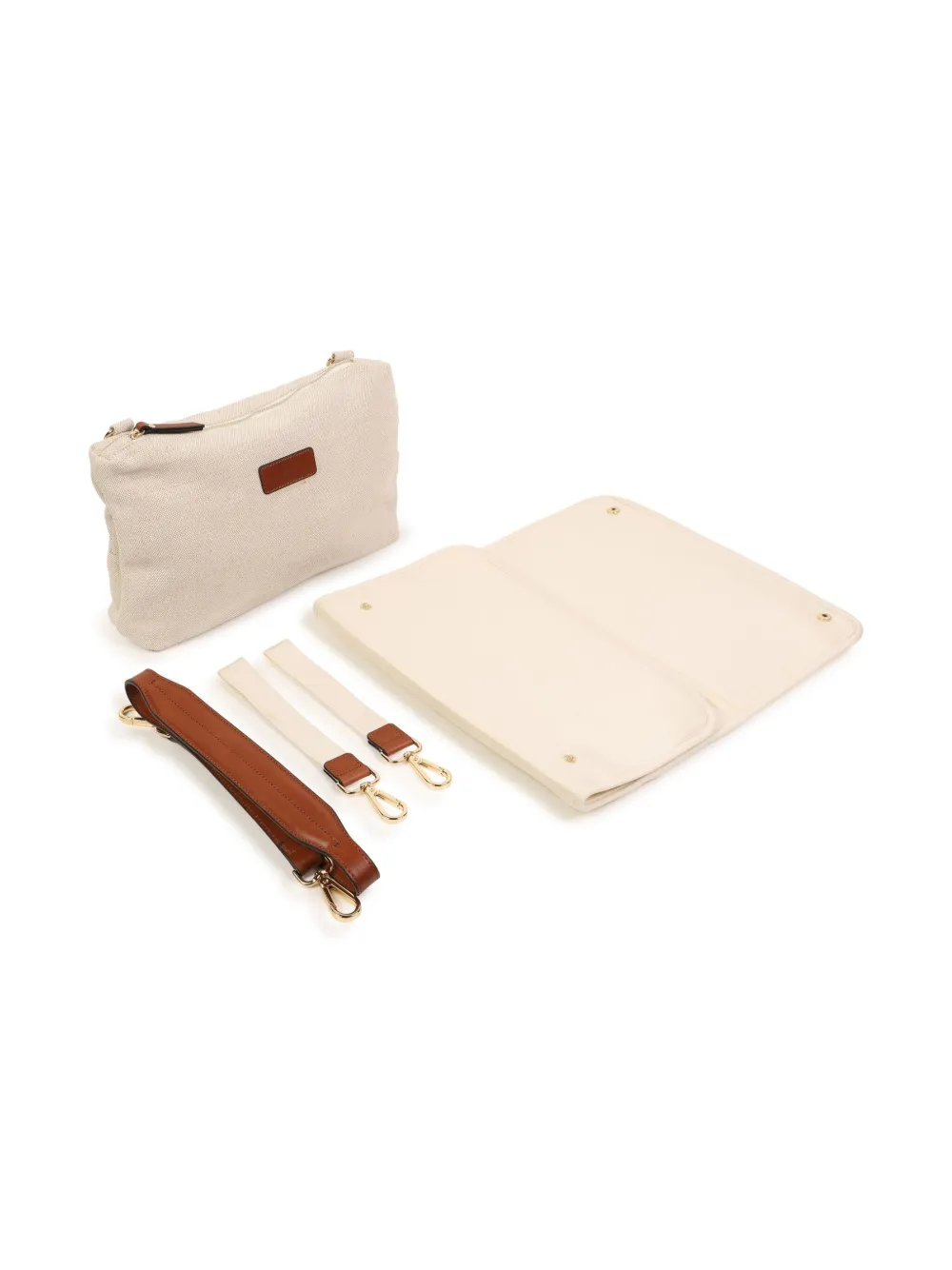 CHLOÉ LOGO-STRAP DIAPER BAG