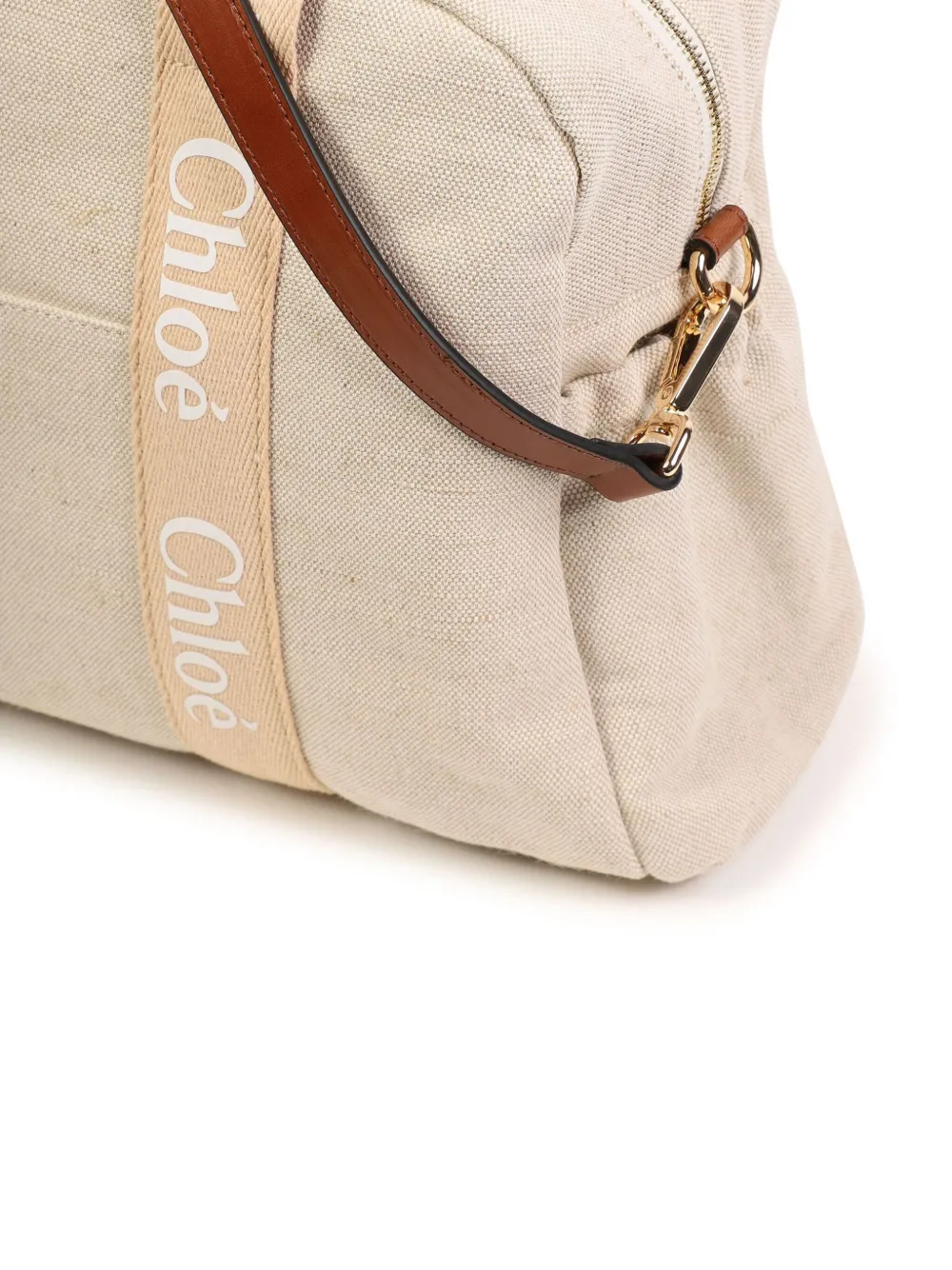CHLOÉ LOGO-STRAP DIAPER BAG