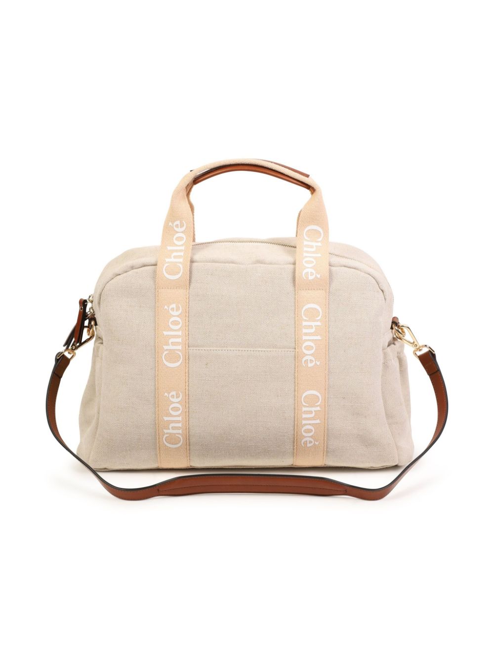 Chloé Kids Luiertas met logoband - Beige