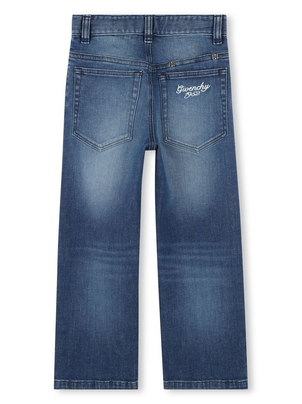 Givenchy Kids Jeans met geborduurd logo - Blauw