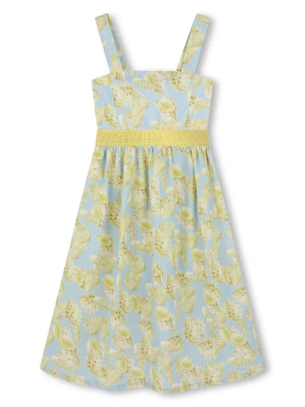 Givenchy Kids プリント ワンピース | ブルー | FARFETCH JP