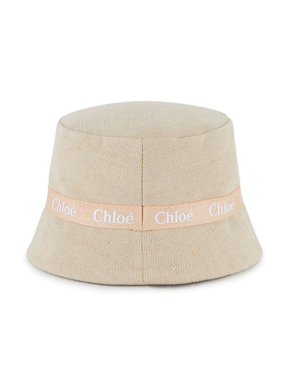 Chloé Kids Vissershoed met logoprint - Beige