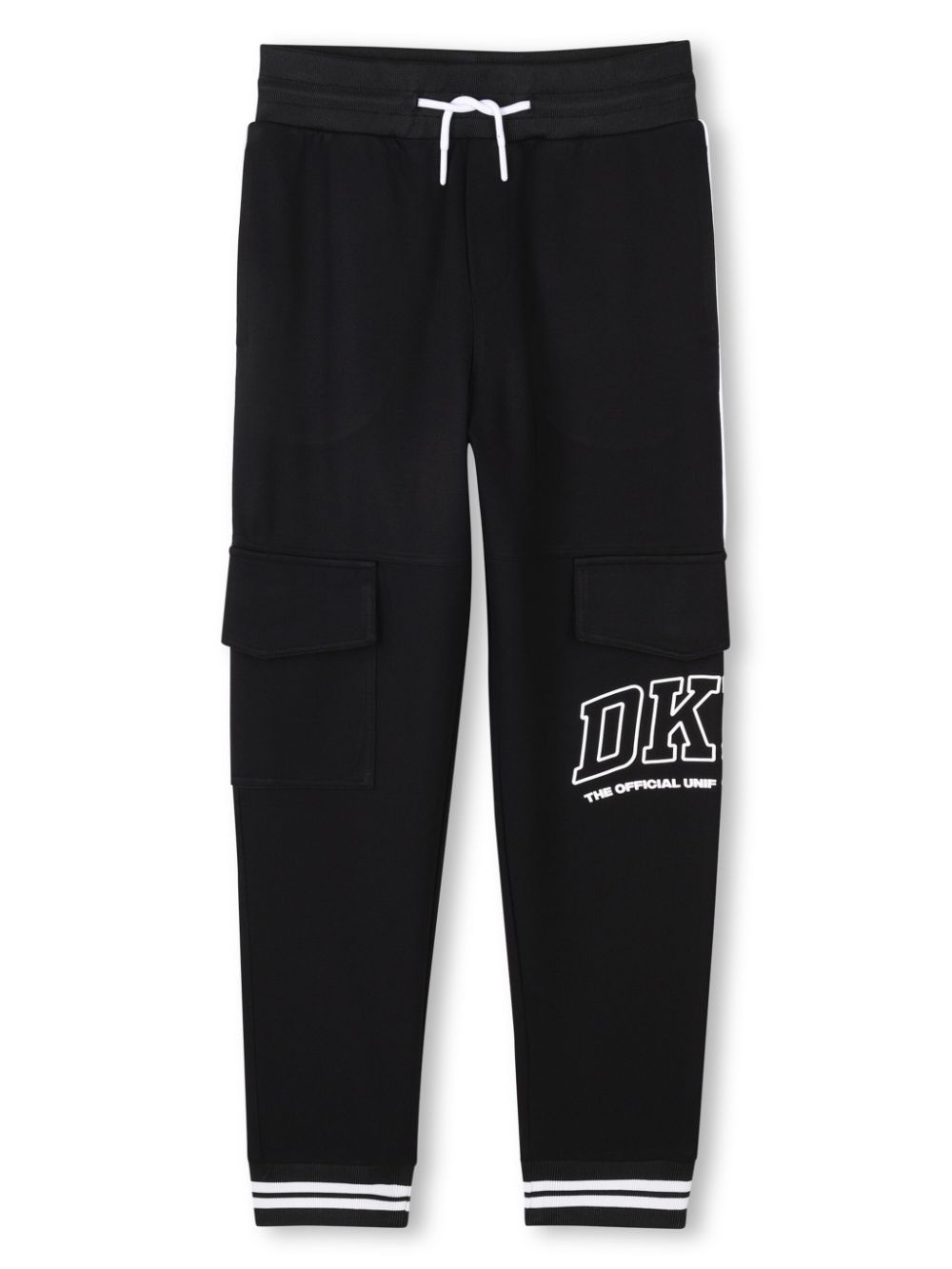 Dkny Kids logo-appliqué track pants - Black